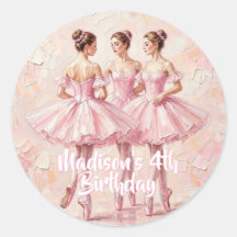 cumpleaños de bailarina rosa coqueta