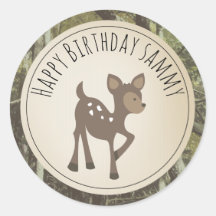 Cumpleaños de Camouflage Deer