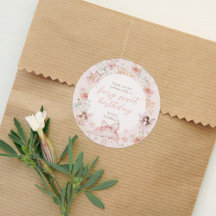 Cumpleaños de hadas florales rosadas