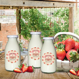 Pegatina Redonda Cumpleaños de la Leche Refrescante de Buckaroo