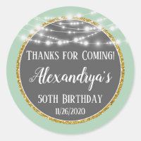 Cumpleaños De La Moneda De Oro Gracias Por Venir E