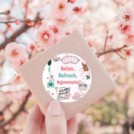 Pegatina Redonda Cumpleaños de Pamper Fiesta