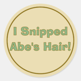 Pegatina Redonda cumpleaños de Safari upsherin