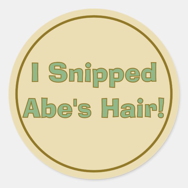 Pegatina Redonda cumpleaños de Safari upsherin (Anverso)