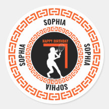 Cumpleaños de tenis, jugadora de tenis chica