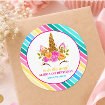 Cumpleaños de Unicornio Fiesta de 1er Cumpleaños