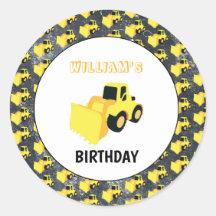 Cumpleaños del cargador delantero de construcción 