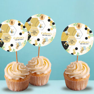 Pegatina Redonda Cumpleaños del Día de las Abejas