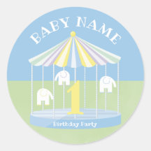 Cumpleaños del Elefante Azul Carrusel