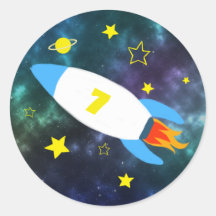 cumpleaños del espacio Rocket Star