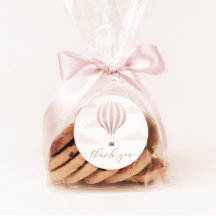 Cumpleaños del globo aerostático rosa