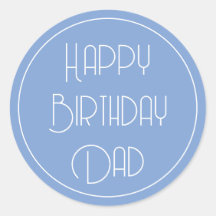 Cumpleaños Feliz Papá Simple Elegante Escritura Ci