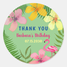 Cumpleaños Flamenco Tropical Gracias