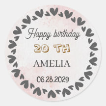 Cumpleaños Floral Moderno | Diseño de Flor Elegant