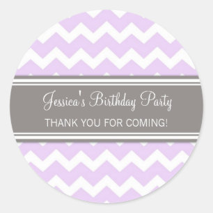 Pegatina Redonda Cumpleaños Gracias Nombre Personalizado Favor Etiq