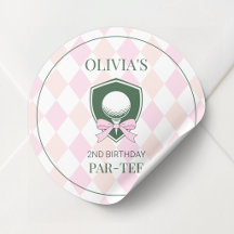 Cumpleaños Personalizado de 2 Años de Golf para Ni
