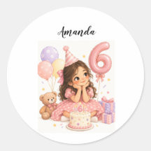 cumpleaños personalizado niña 6 años