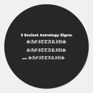 Pegatina Redonda Cumpleaños Sagitario Citas _sagitario Astrología