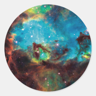 Pegatina Redonda Cúmulo estelar NGC 2074 Nebulosa Tarántula Foto Es