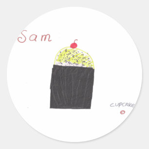 PEGATINA REDONDA CUPCAKE