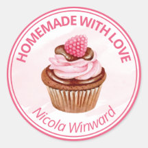 Cupcake de Acuarela Negocio Pequeño Casero