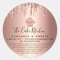 Cupcake Rose Gold Drips Pastelería Chef Legal