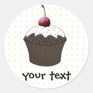 Pegatina Redonda Cupcakes Cupcakes
