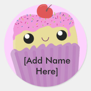 Pegatina Redonda Cupcakes Fart Sprinkles