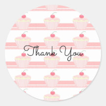 Cupcakes Rosados Glaseados Gracias