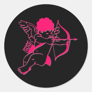 Pegatina Redonda Cupid