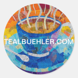 Pegatina Redonda Cuppa