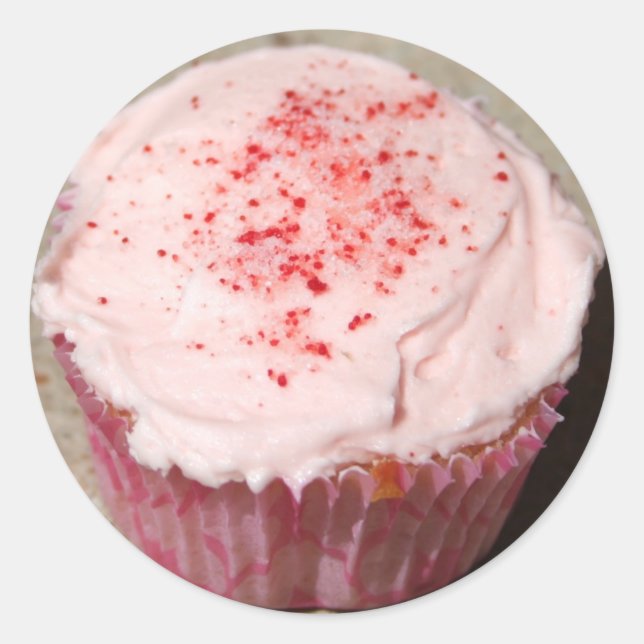 Pegatina Redonda CuppyCake (Anverso)