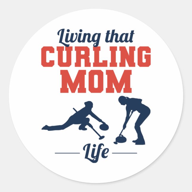 Pegatina Redonda Curando el baño de piedra de deporte de hielo (Anverso)