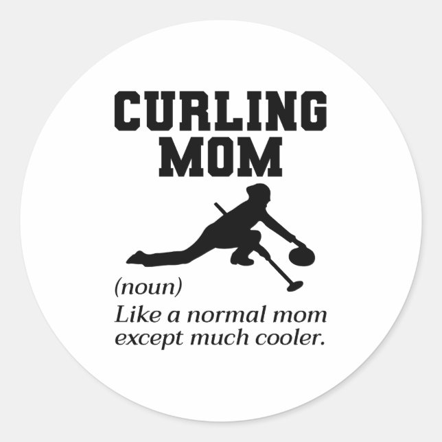 Pegatina Redonda Curando el baño de piedra de deporte de hielo (Anverso)