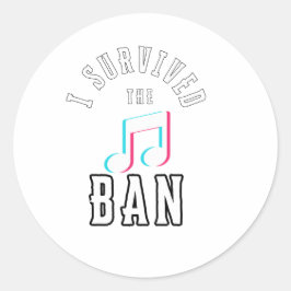 Pegatina Redonda Curiosamente sobreviví a la prohibición de los med