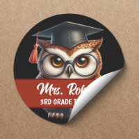 Curso OWL en Glasses Red Stripe Tutor Teacher
