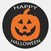 Curva Jack-O-Lantern texto feliz Halloween en negr