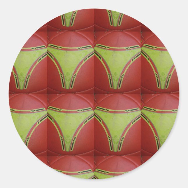 Pegatina Redonda Curvas amarillas doradas.JPG (Anverso)