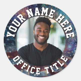 Pegatina Redonda Custom Campaign Photo