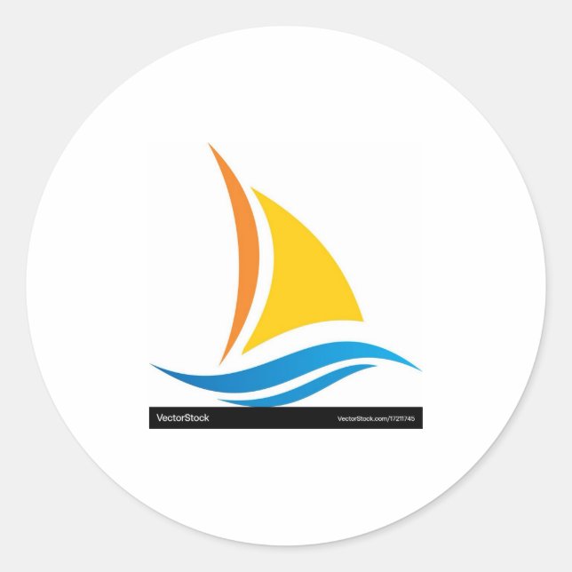 Pegatina Redonda Custom-Cut Vinyl Sticker (Anverso)