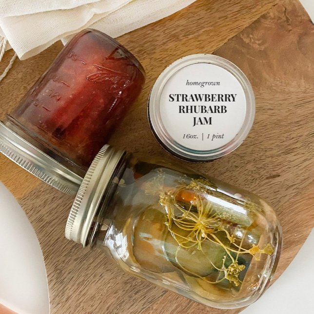 Pegatina Redonda Custom Homemade Food Jar Label (Subido por el creador)