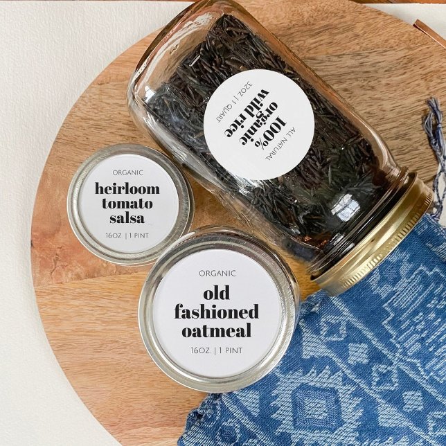 Pegatina Redonda Custom Homemade Food Jar Label (Subido por el creador)