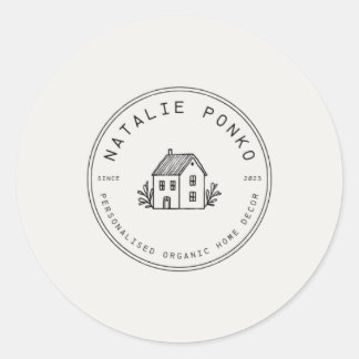 Pegatina Redonda Custom logo sticker