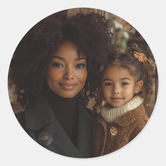 Pegatina Redonda Custom photo stickers (Anverso)