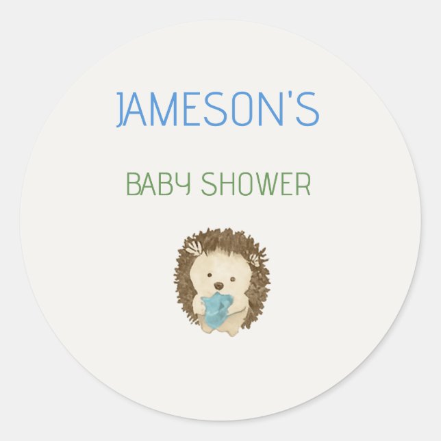 Pegatina Redonda Custom Printed Stickers Personalized Party | Elega (Anverso)