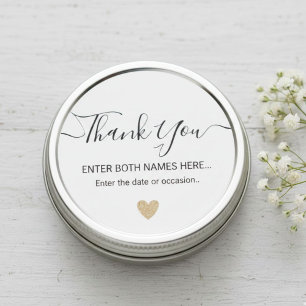 Pegatina Redonda Custom Round Printed Favor Tags