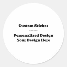 Pegatina Redonda Custom Sticker – Personalized Design