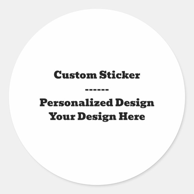 Pegatina Redonda Custom Sticker – Personalized Design (Anverso)