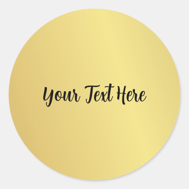 Pegatina Redonda Custom Text (Anverso)