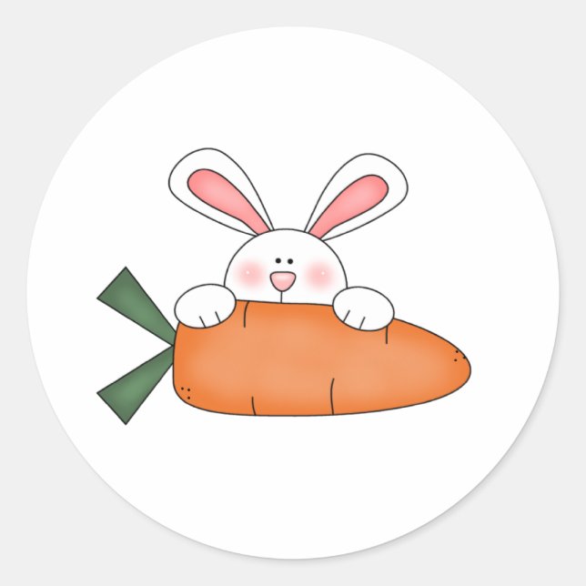 PEGATINA REDONDA CUSTOMBUNNYCARROT (Anverso)